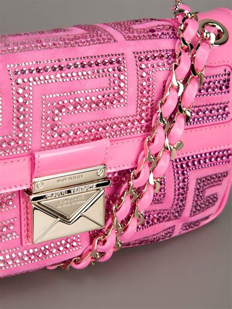 versace baby pink bag|hot pink Versace bag.